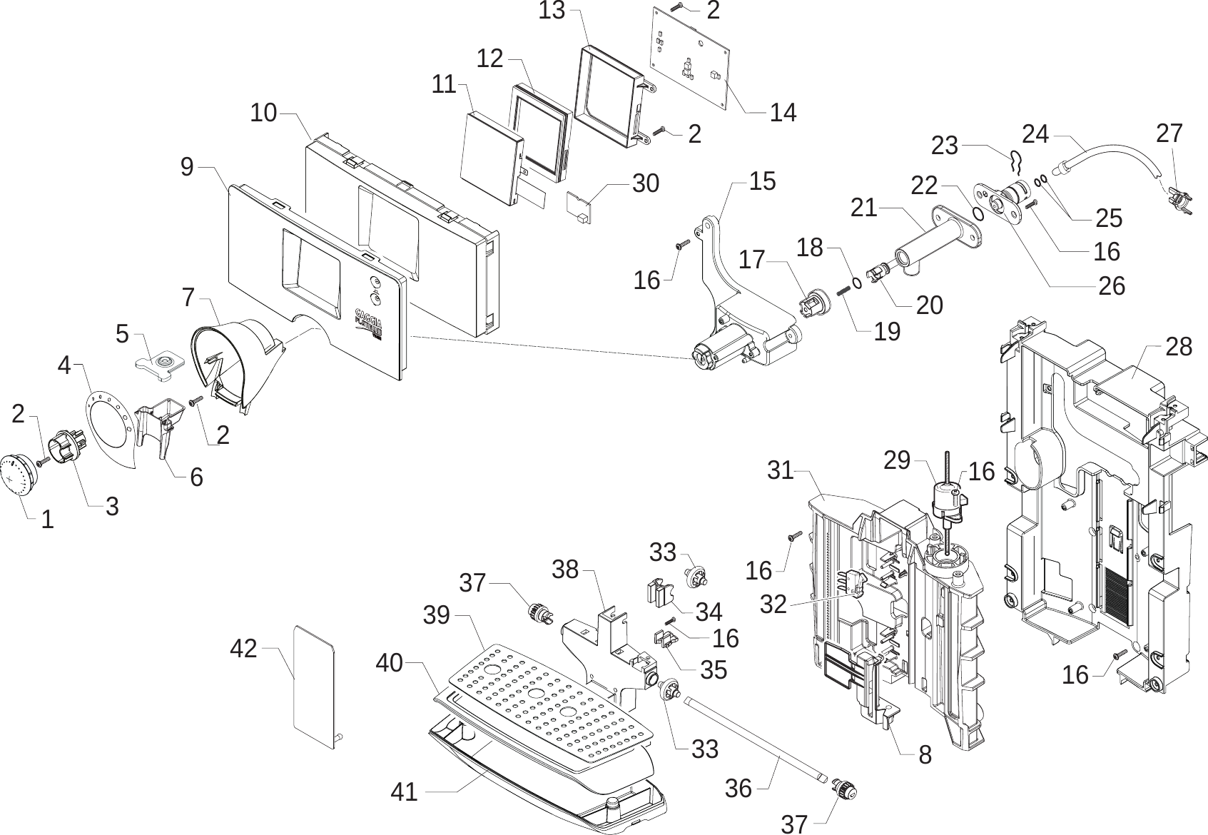 Page 3 of 10 - Gaggia Platinum Vision Parts Diagram User Manual