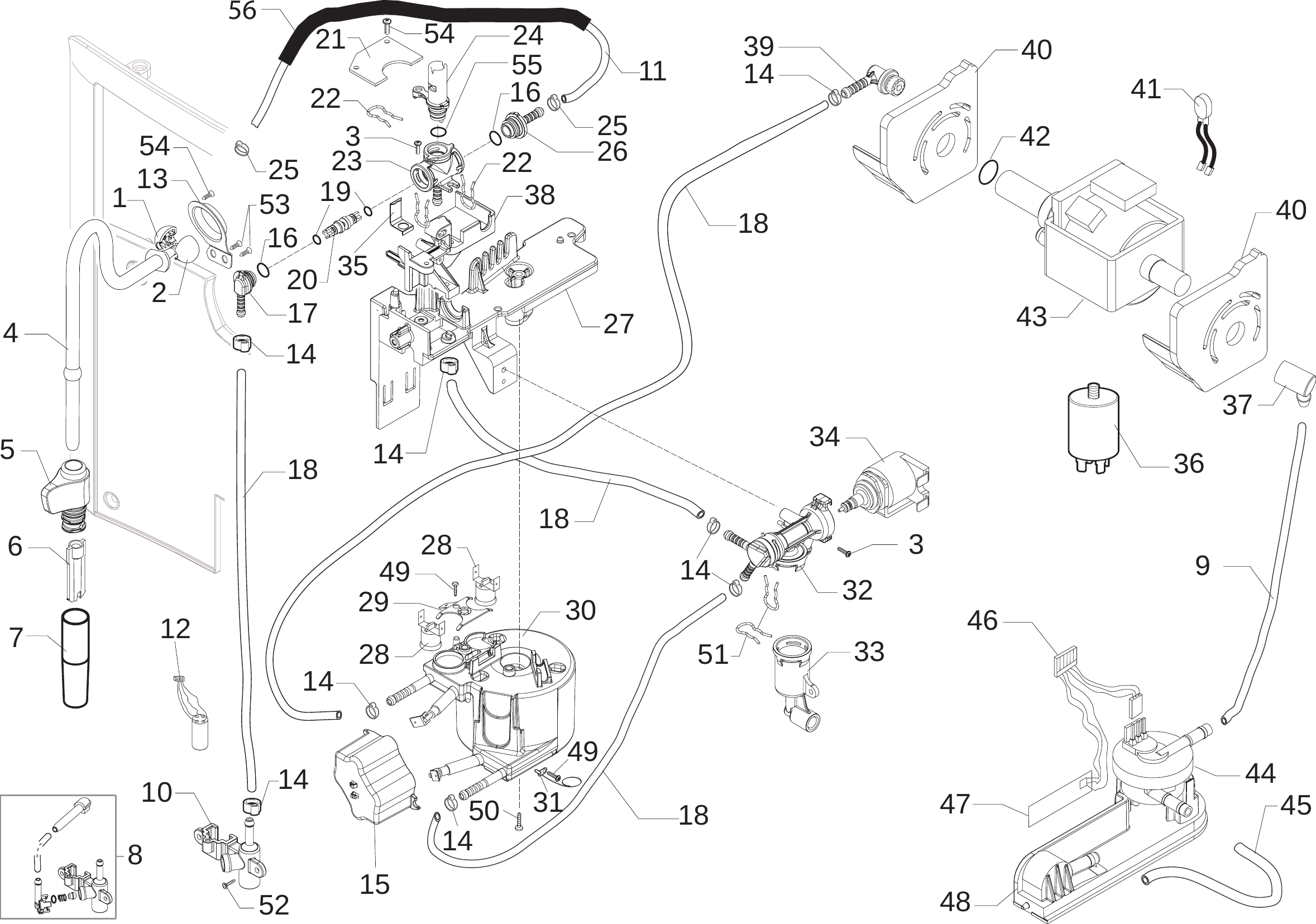 Page 5 of 10 - Gaggia Platinum Vision Parts Diagram User Manual