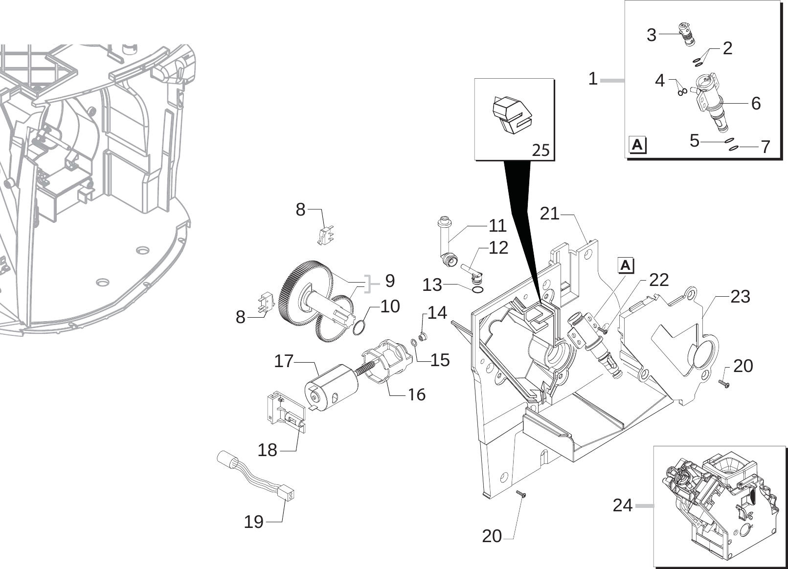 Page 9 of 10 - Gaggia Platinum Vogue Parts Diagram User Manual