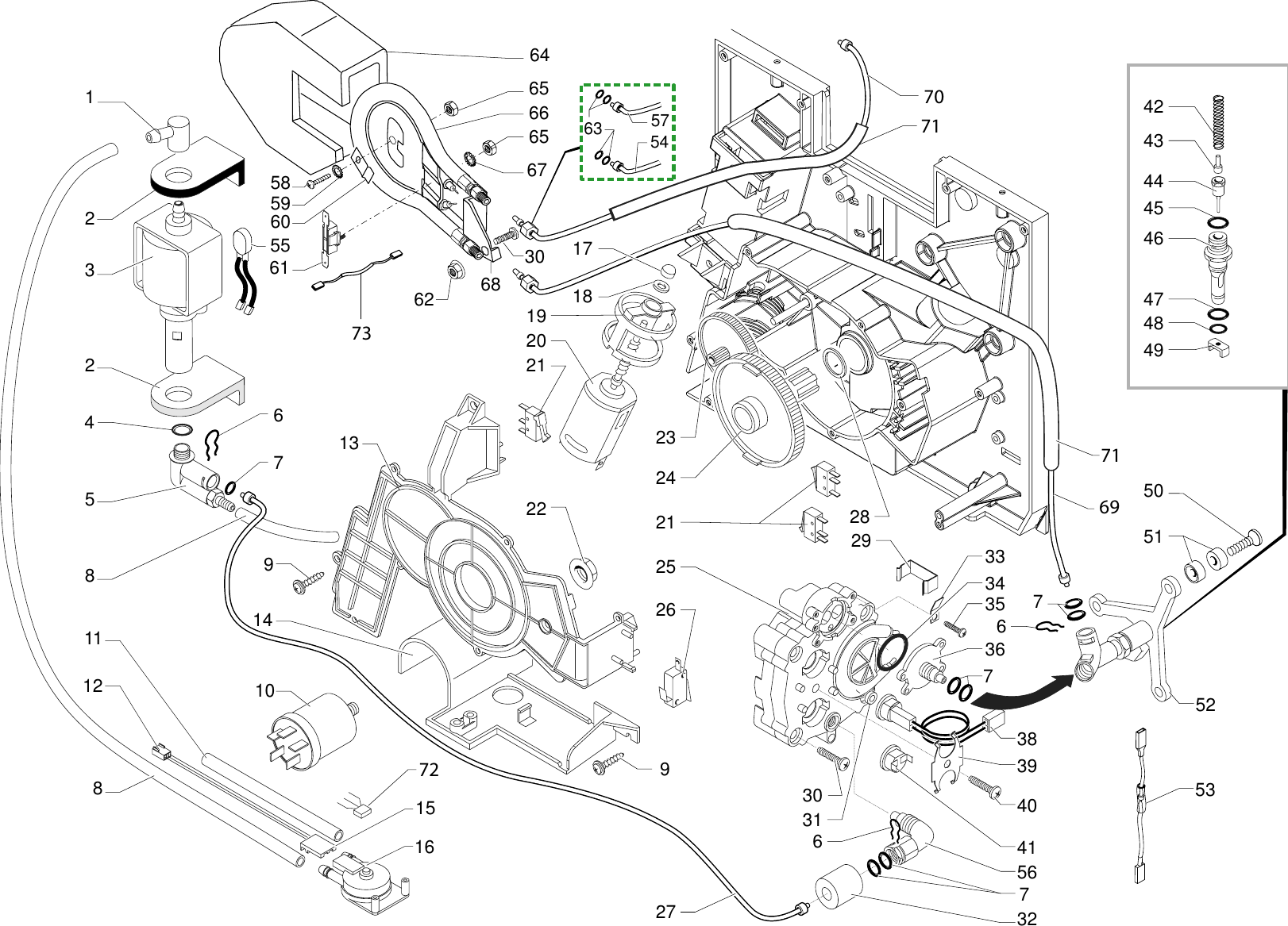 Page 3 of 8 - Gaggia Syncrony Compact Digital Parts Diagram User Manual