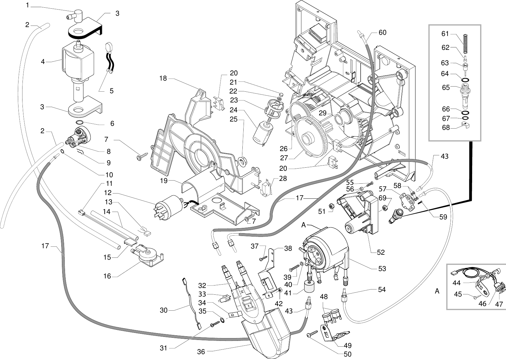 Page 5 of 8 - Gaggia Syncrony Compact Digital Parts Diagram User Manual