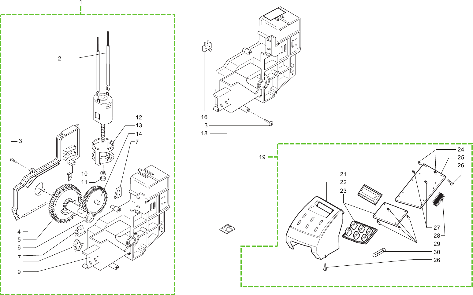 Page 7 of 10 - Gaggia Syncrony Digital Parts Diagram 01-E003.038_ed°3 User Manual