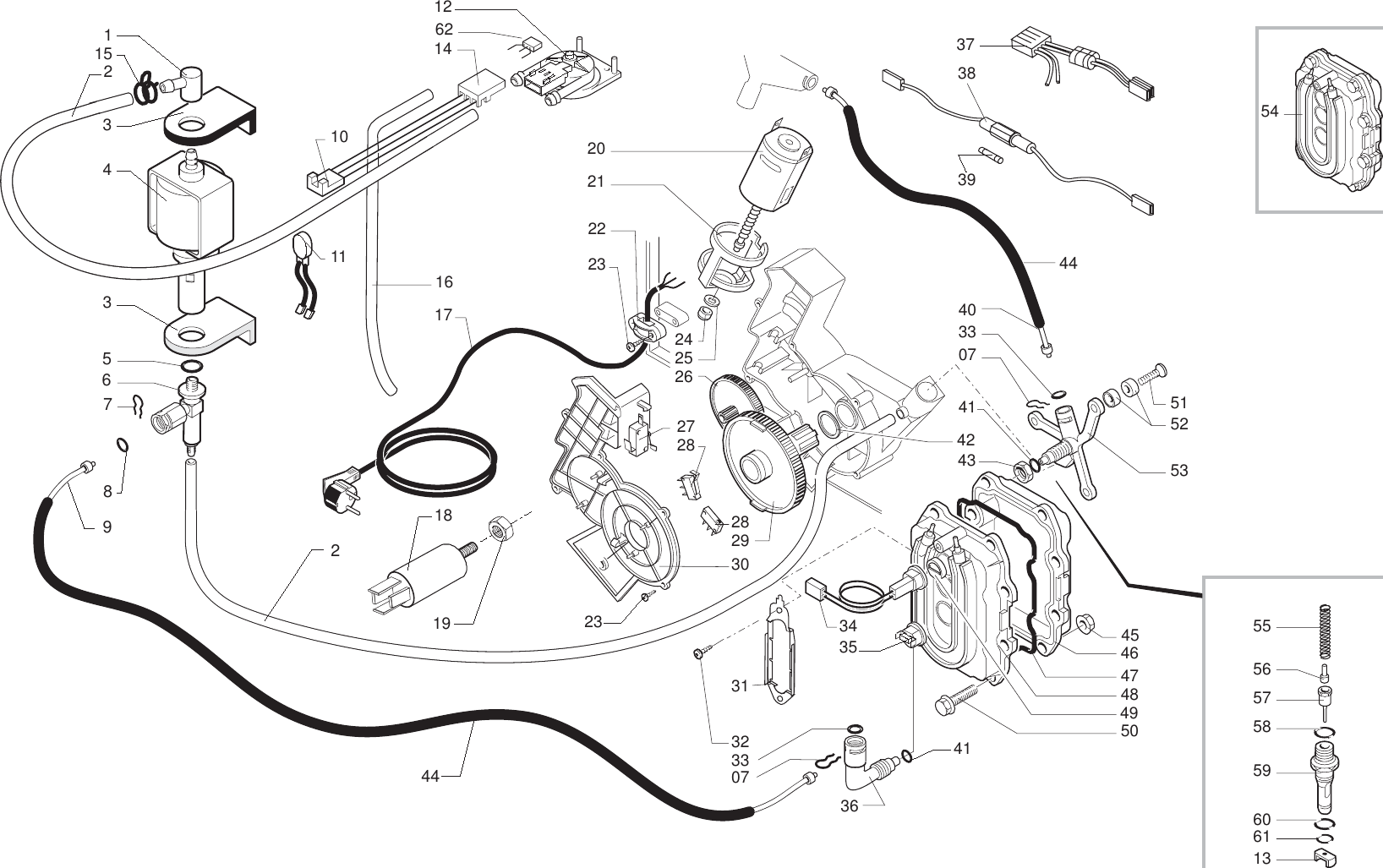 Page 3 of 10 - Gaggia Syncrony Logic Parts Diagram User Manual