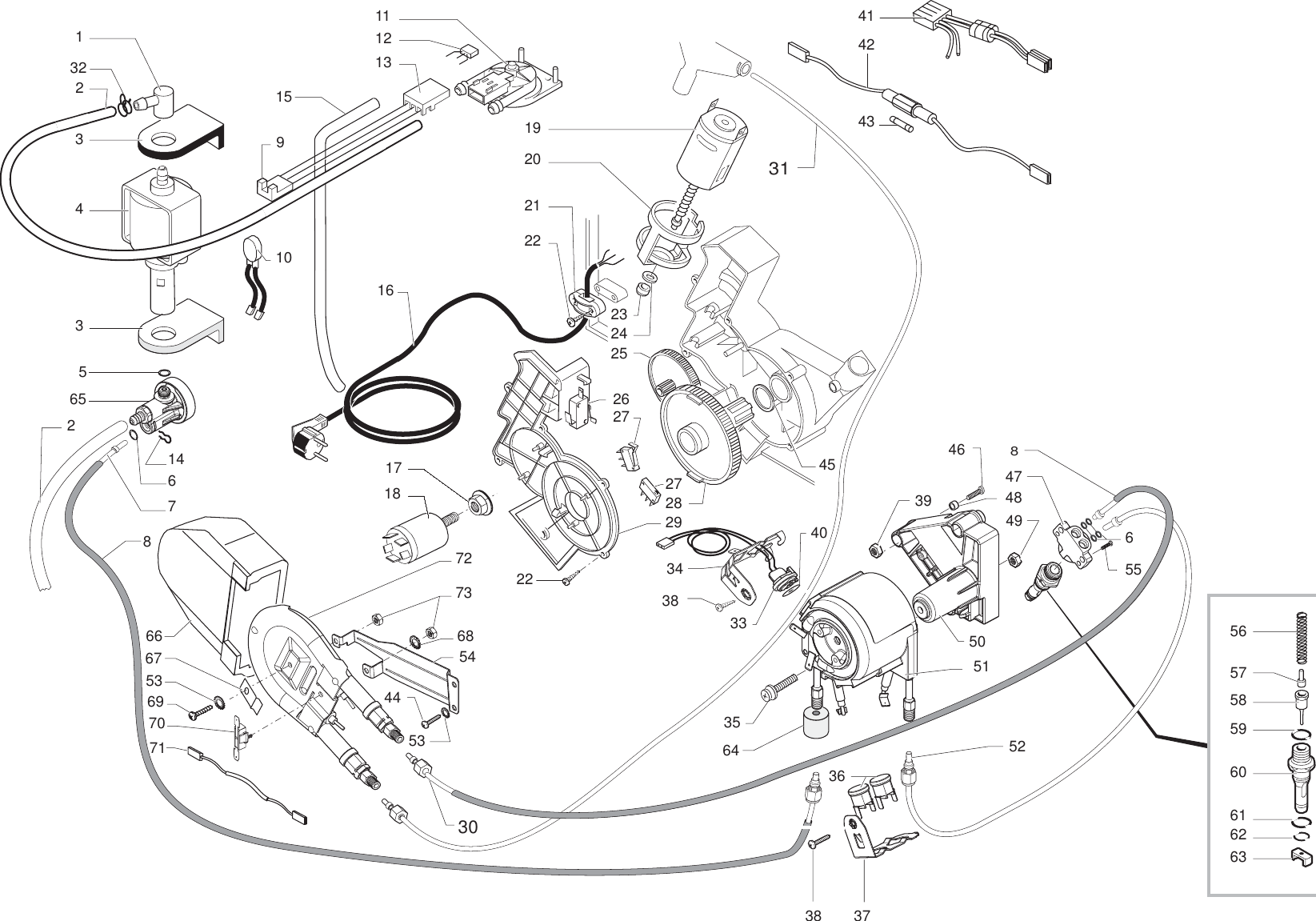 Page 7 of 10 - Gaggia Syncrony Logic Parts Diagram User Manual