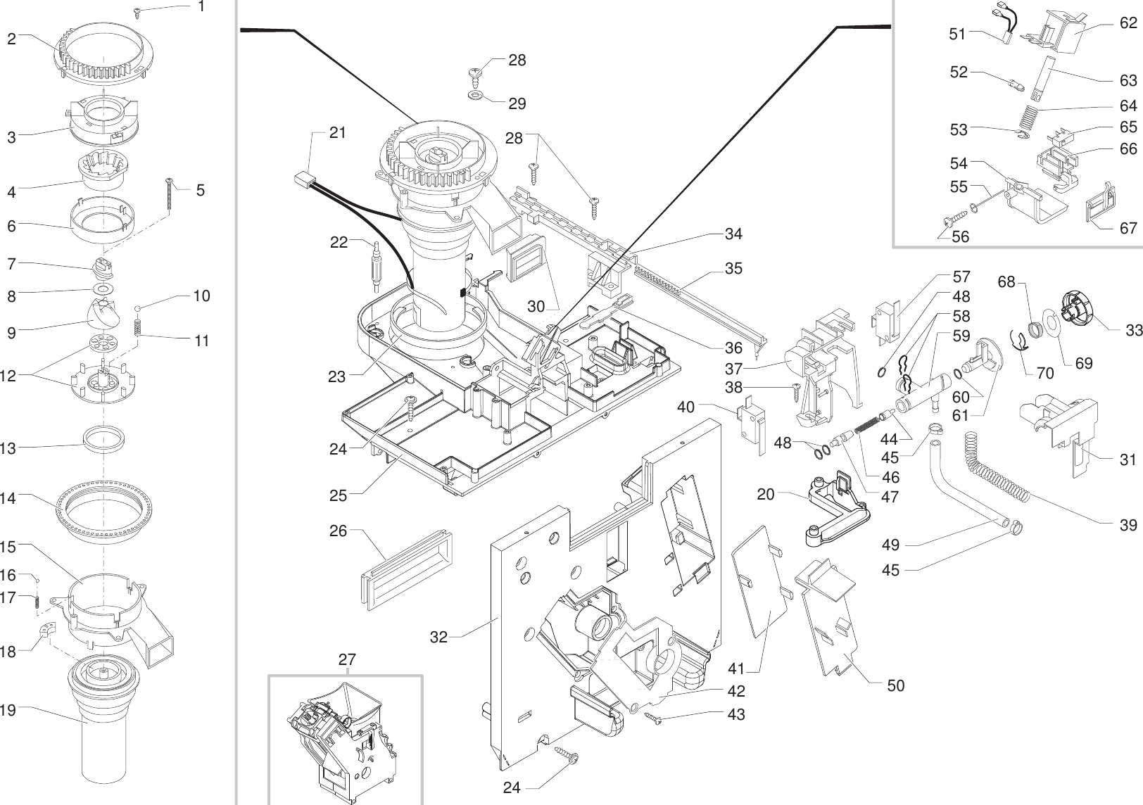 Page 9 of 10 - Gaggia Titanium Office Parts Diagram User Manual