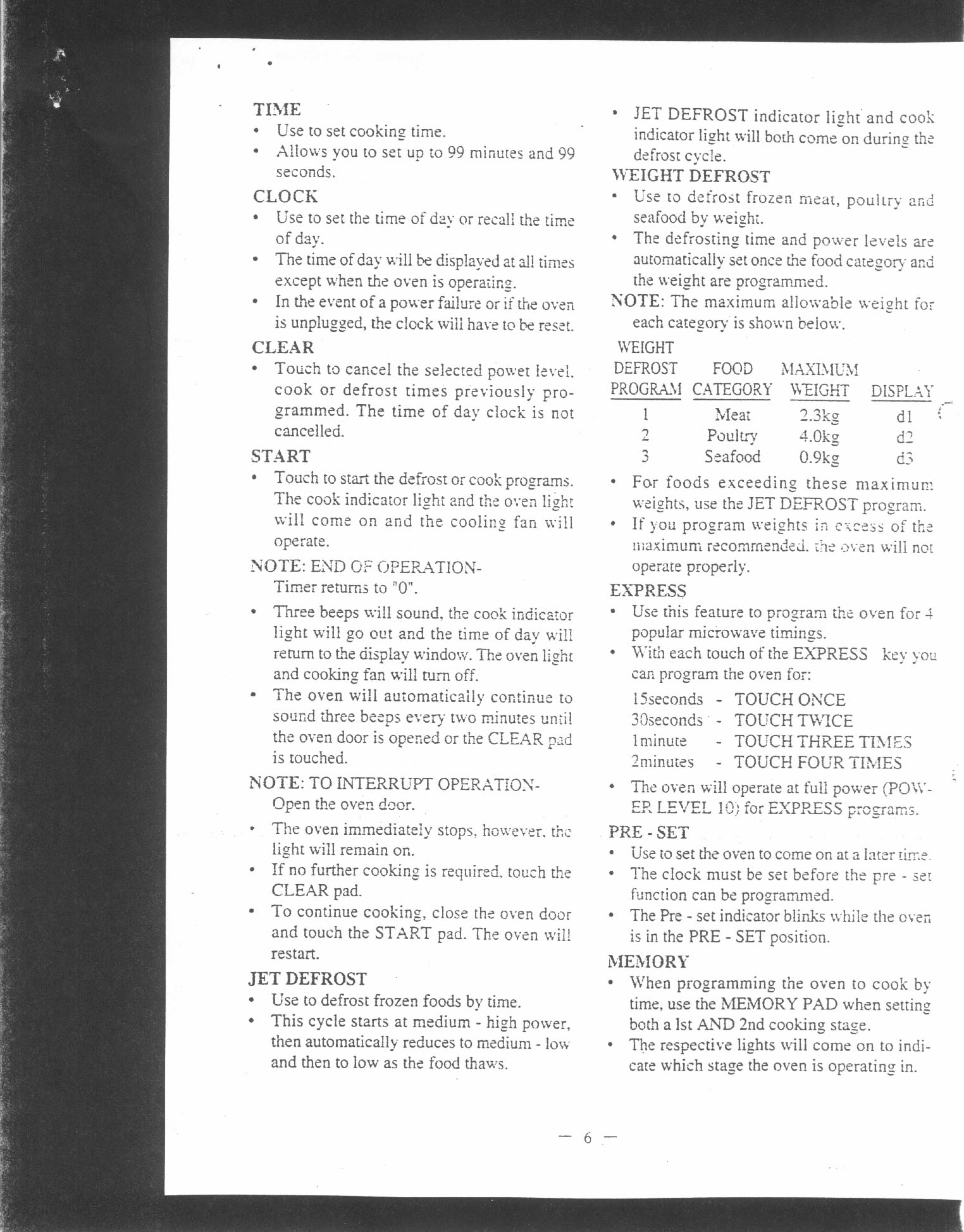 Microwave Oven User Manual