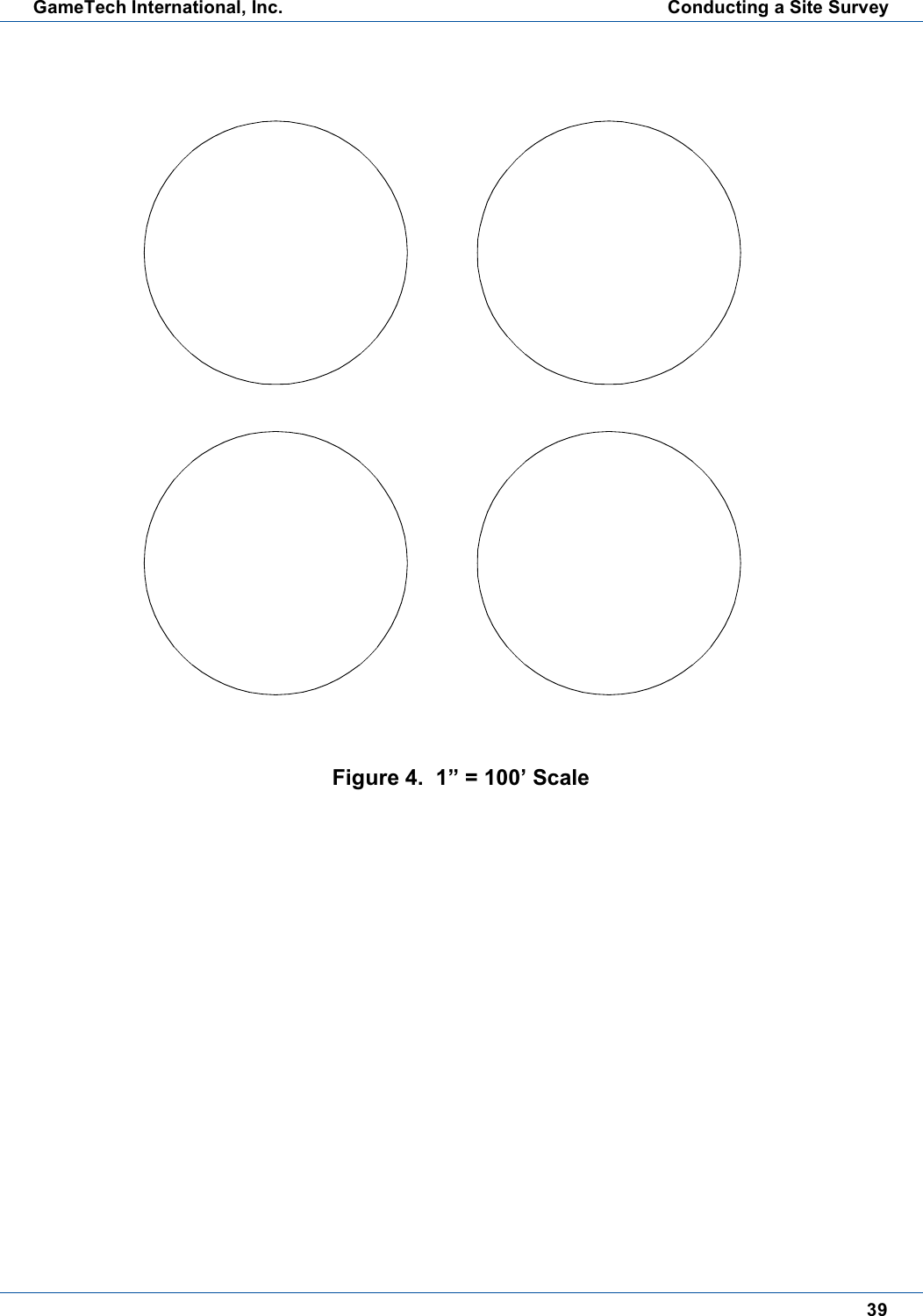 39GameTech International, Inc. Conducting a Site SurveyFigure 4. 1&rdquo; = 100&rsquo; Scale