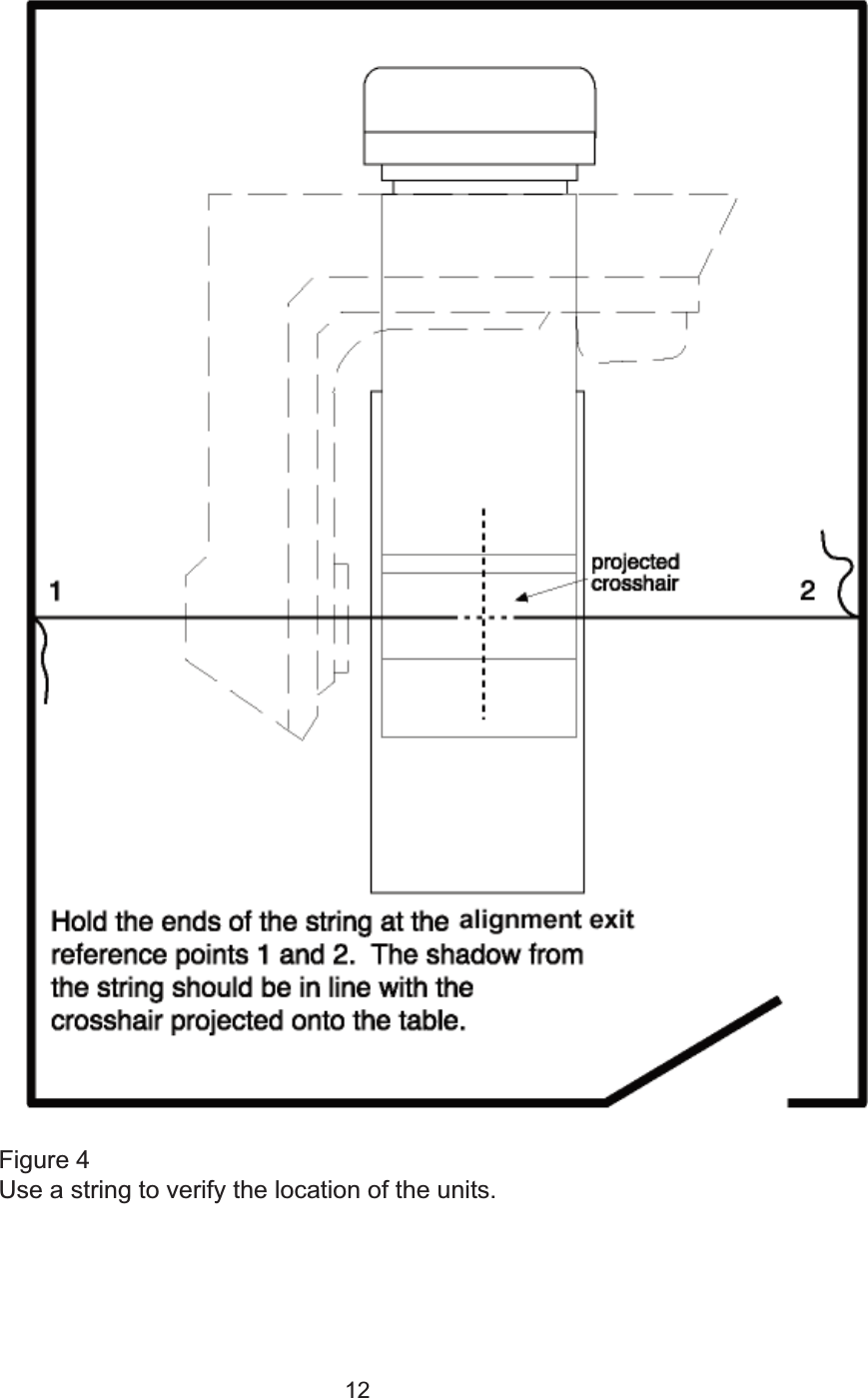 12Figure 4Use a string to verify the location of the units.