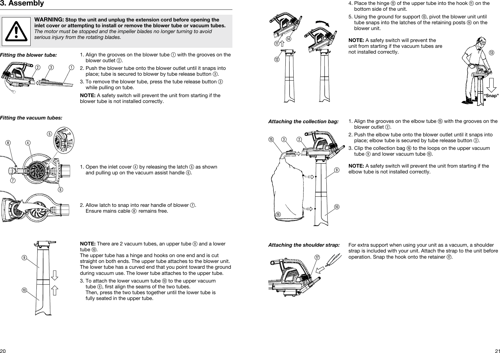 Page 4 of 10 - Gardena Gardena-Ergojet-Ej3000-Users-Manual- OM, Gardena, Blower/vacuum, Art 09332-20, 2012-01  Gardena-ergojet-ej3000-users-manual