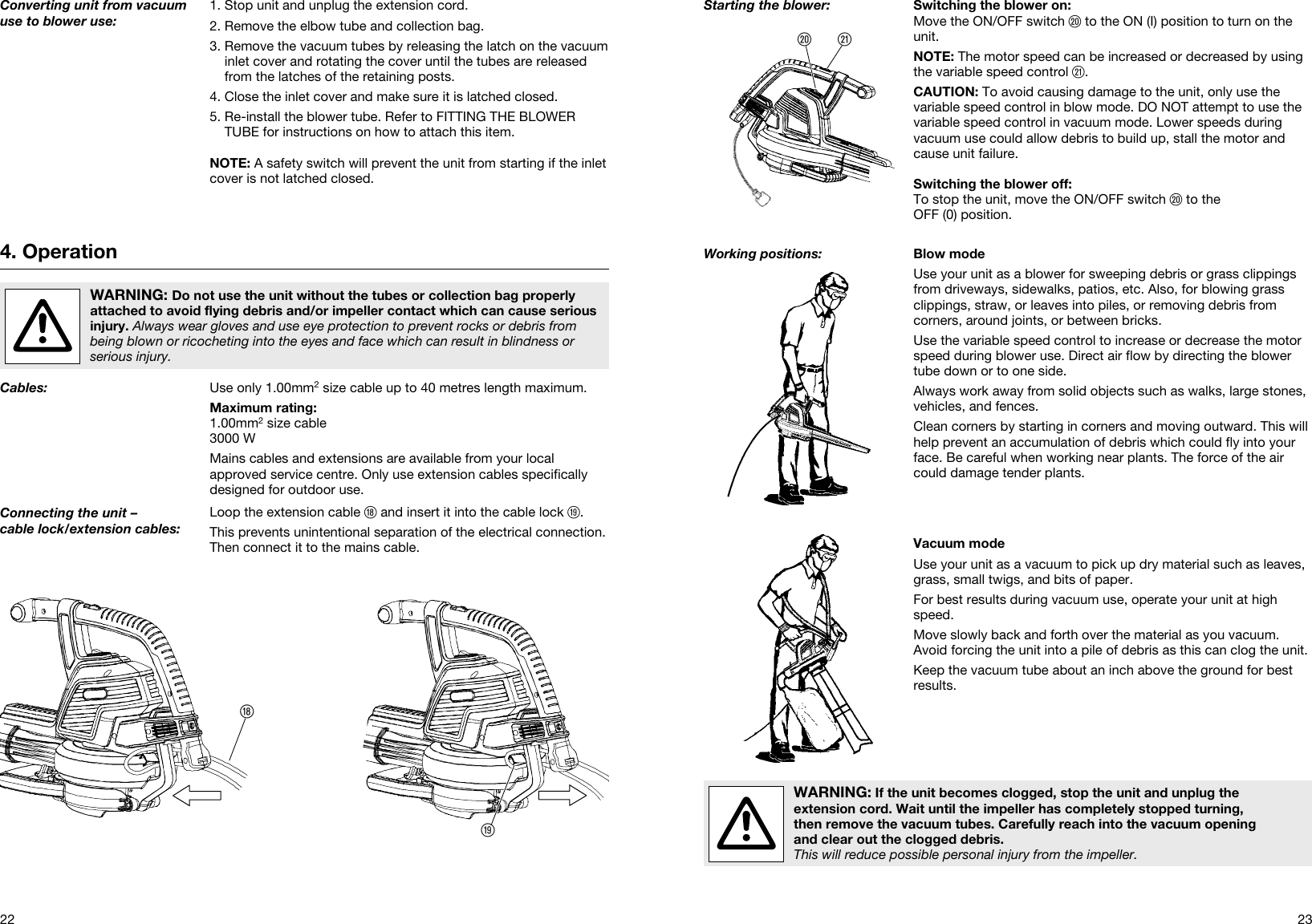 Page 5 of 10 - Gardena Gardena-Ergojet-Ej3000-Users-Manual- OM, Gardena, Blower/vacuum, Art 09332-20, 2012-01  Gardena-ergojet-ej3000-users-manual
