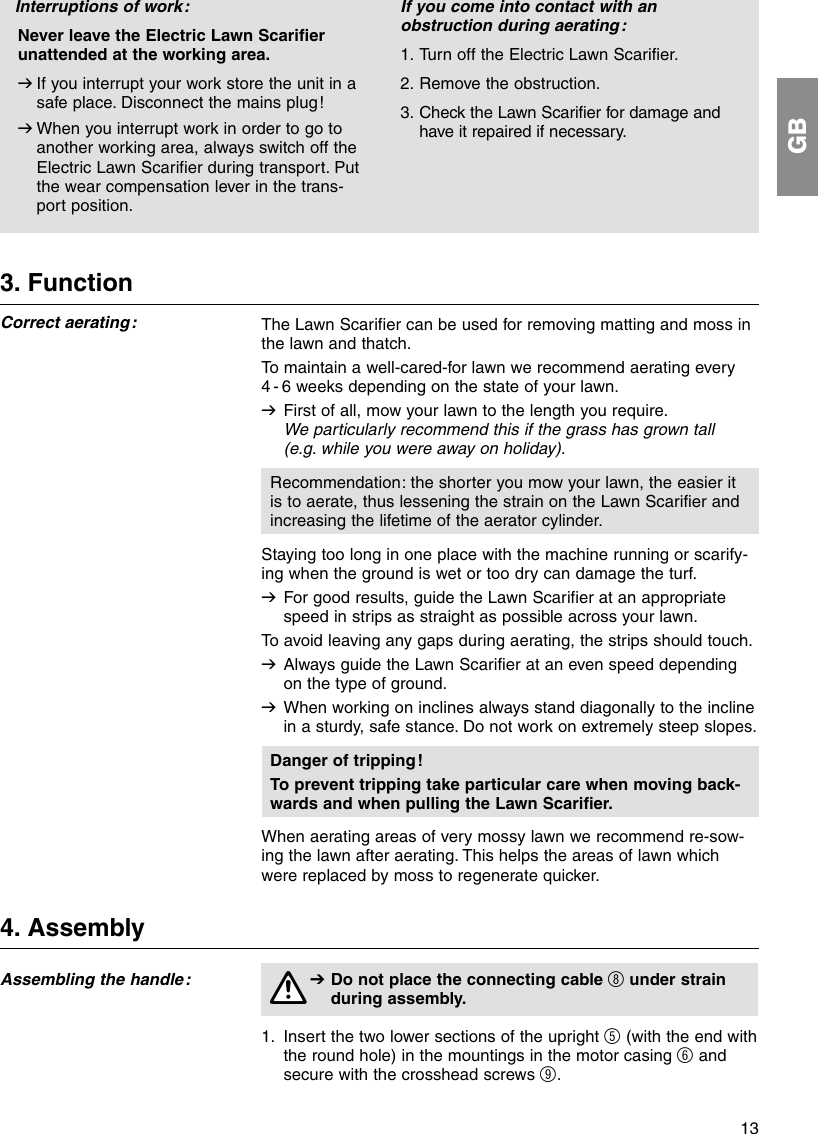 Page 4 of 12 - Gardena Gardena-Es-500-Operating-Instructions- 4066-20.960.03_15.11.2004  Gardena-es-500-operating-instructions