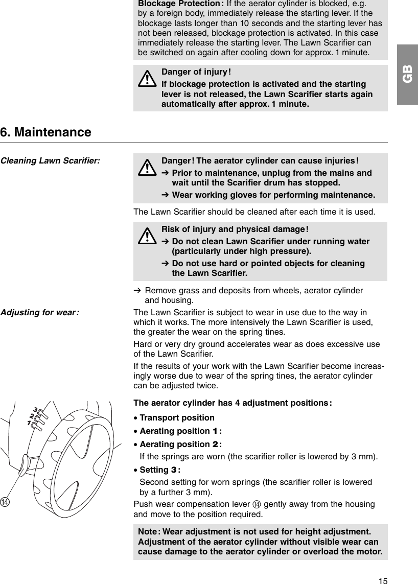 Page 6 of 12 - Gardena Gardena-Es-500-Operating-Instructions- 4066-20.960.03_15.11.2004  Gardena-es-500-operating-instructions