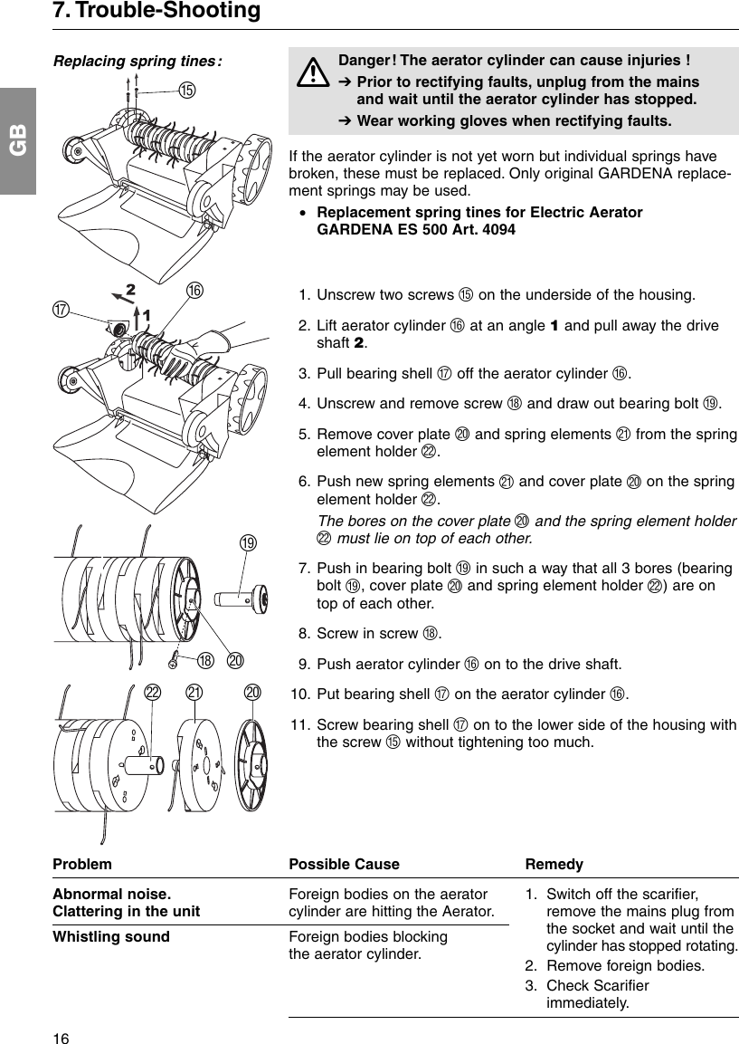 Page 7 of 12 - Gardena Gardena-Es-500-Operating-Instructions- 4066-20.960.03_15.11.2004  Gardena-es-500-operating-instructions