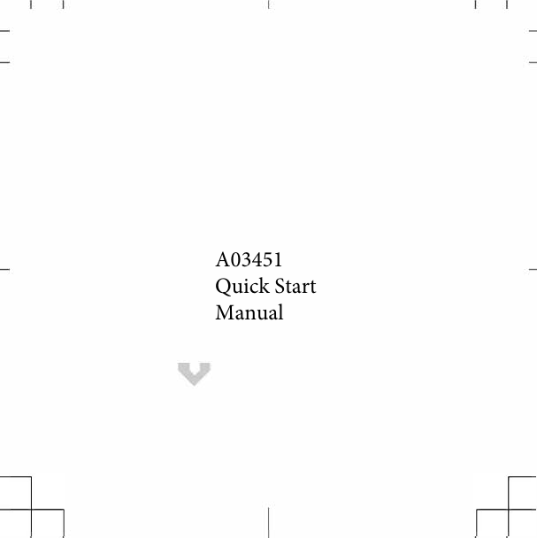 A03451Quick Start Manual