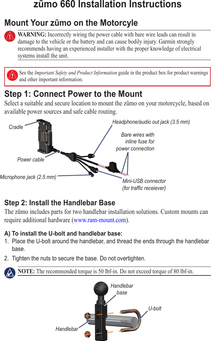 Page 1 of 4 - Garmin 18-M-Z-Mo-660Lm-N-Installation-Instructions