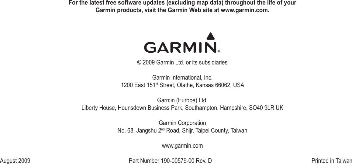 Page 8 of 8 - Garmin 258-M-Gsd-22-Manual-Installation-Instructions