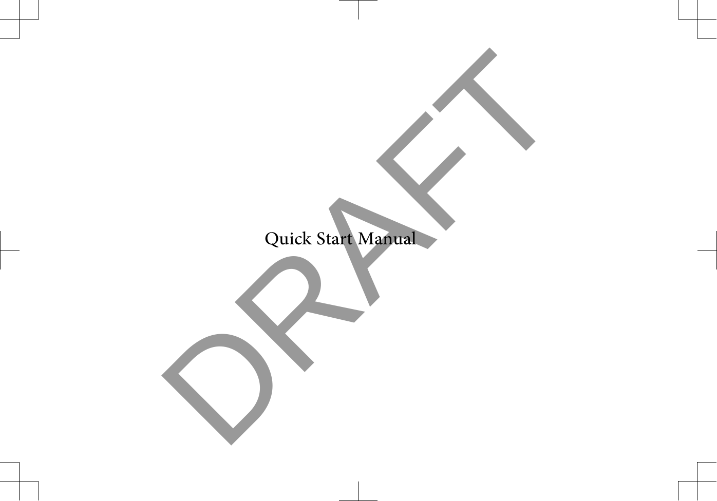 DRAFTQuick Start Manual