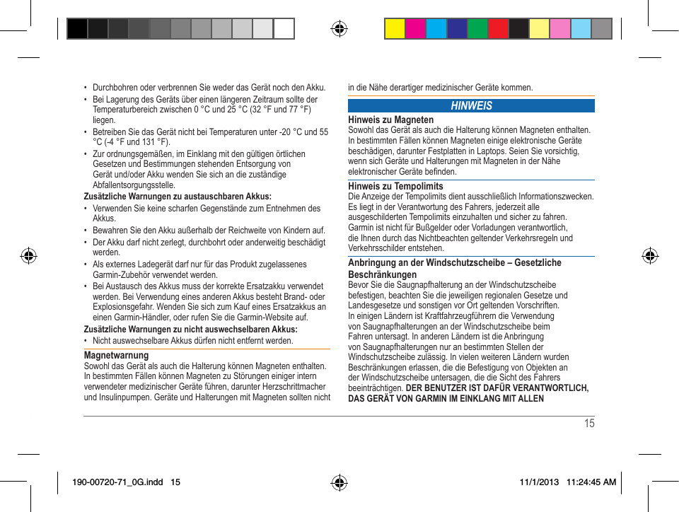 Page 15 of Garmin A3AVGD01 Low Power Transmitter (2400-2483.5 MHz) User Manual 2