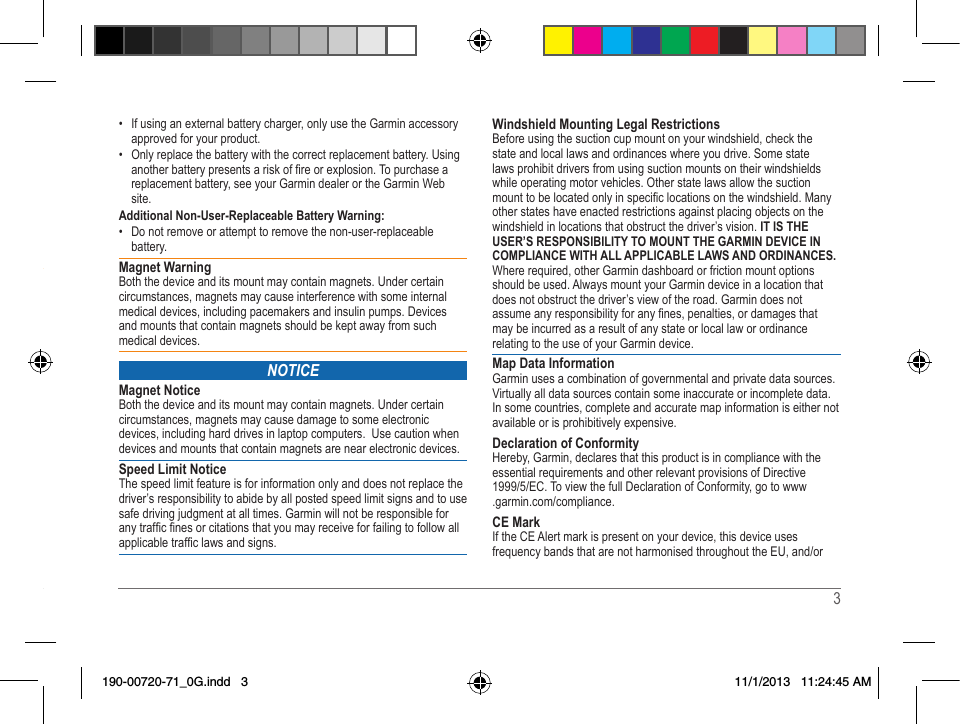 Page 3 of Garmin A3AVGD01 Low Power Transmitter (2400-2483.5 MHz) User Manual 2