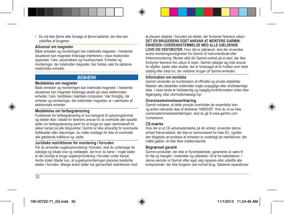 Page 30 of Garmin A3AVGD01 Low Power Transmitter (2400-2483.5 MHz) User Manual 2
