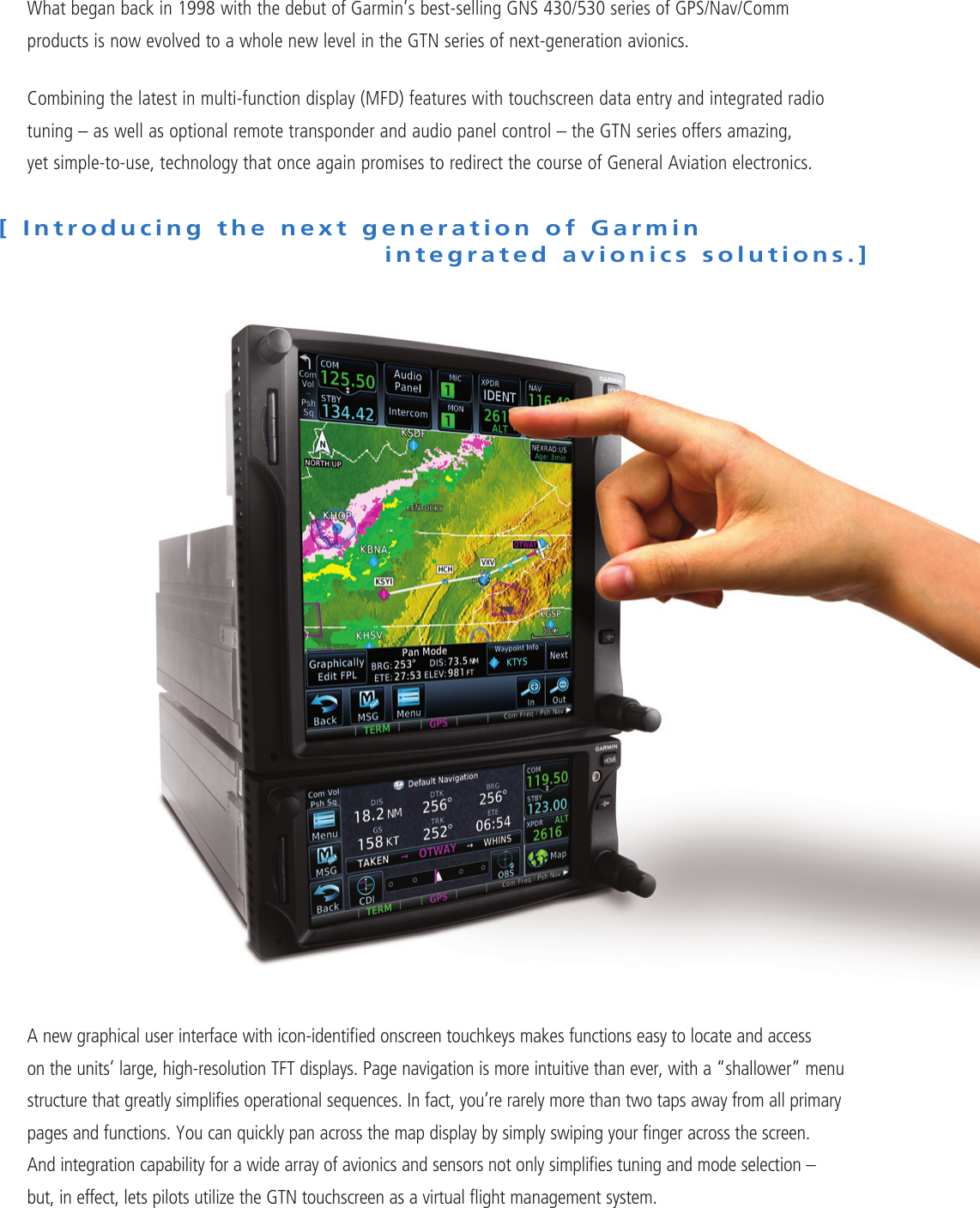 Page 2 of 6 - Garmin  GTN Series Brochure