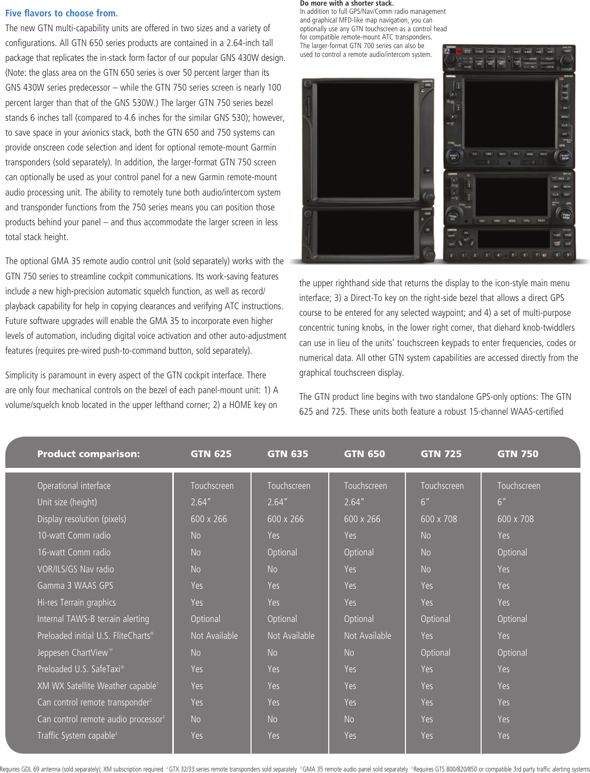 Page 4 of 6 - Garmin  GTN Series Brochure