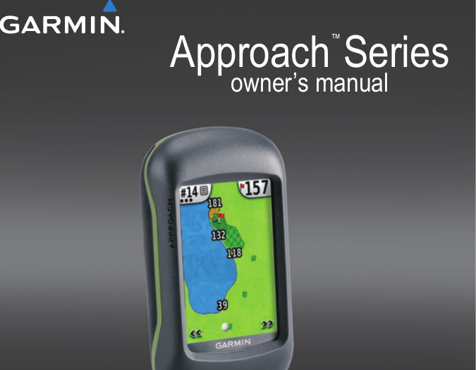 Garmin Approach G3 Owners Manual