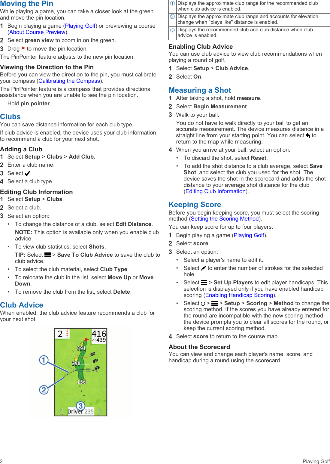 Page 6 of 12 - Garmin Garmin-Approach-G8-Owners-Manual-  Garmin-approach-g8-owners-manual
