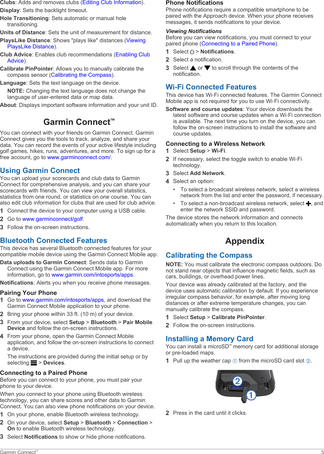 Page 9 of 12 - Garmin Garmin-Approach-G8-Owners-Manual-  Garmin-approach-g8-owners-manual