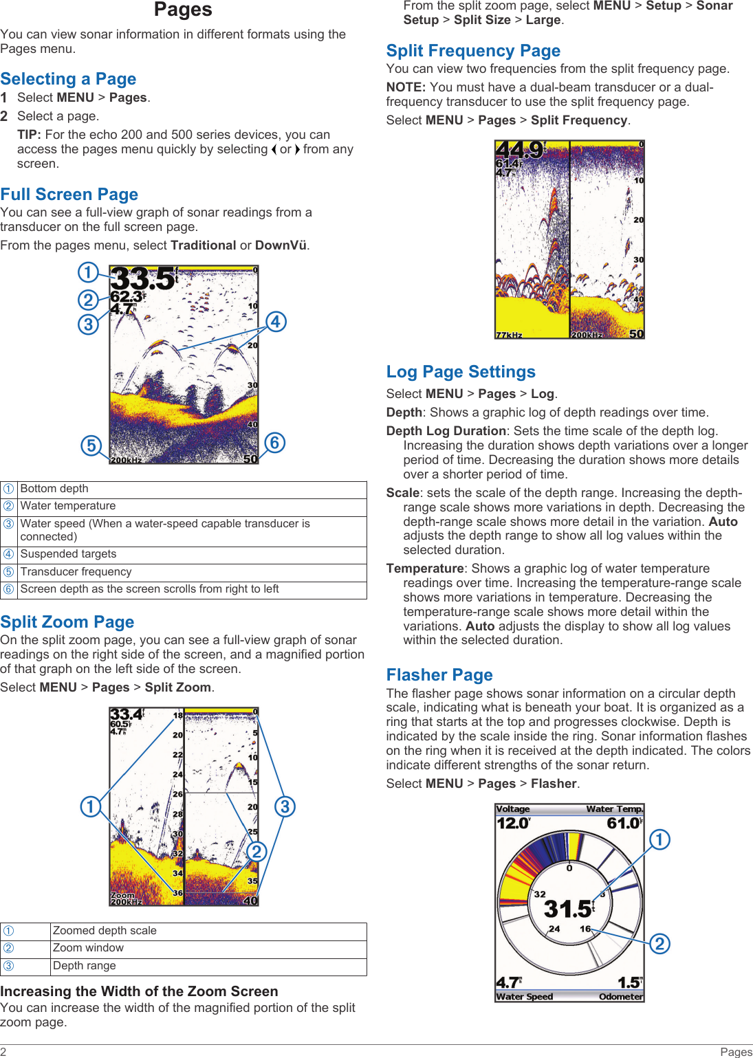 Page 6 of 12 - Garmin Garmin-Echo-201-Owners-Manual-  Garmin-echo-201-owners-manual