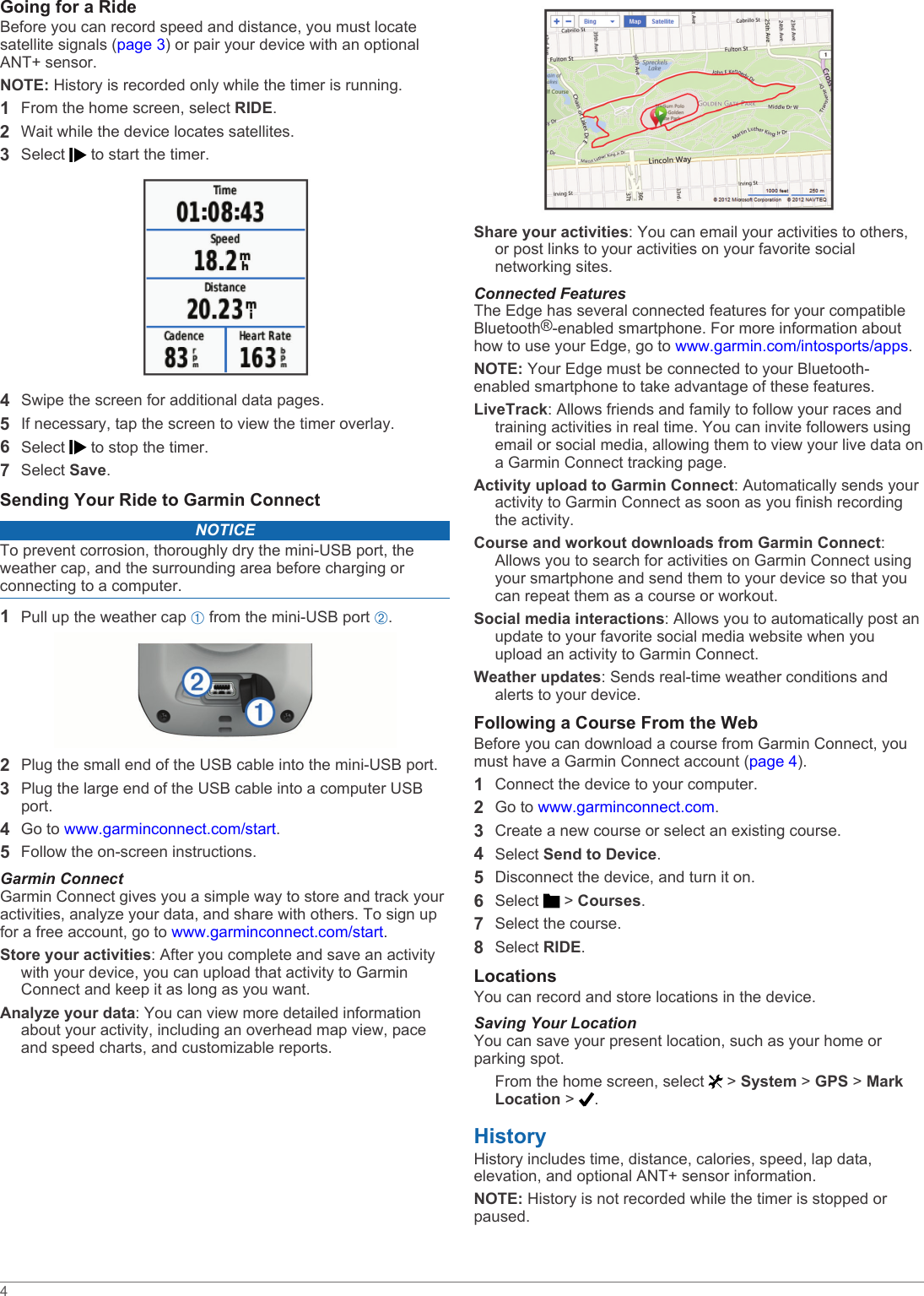 Page 4 of 8 - Garmin Garmin-Edge-510-Quick-Start-Guide-  Garmin-edge-510-quick-start-guide