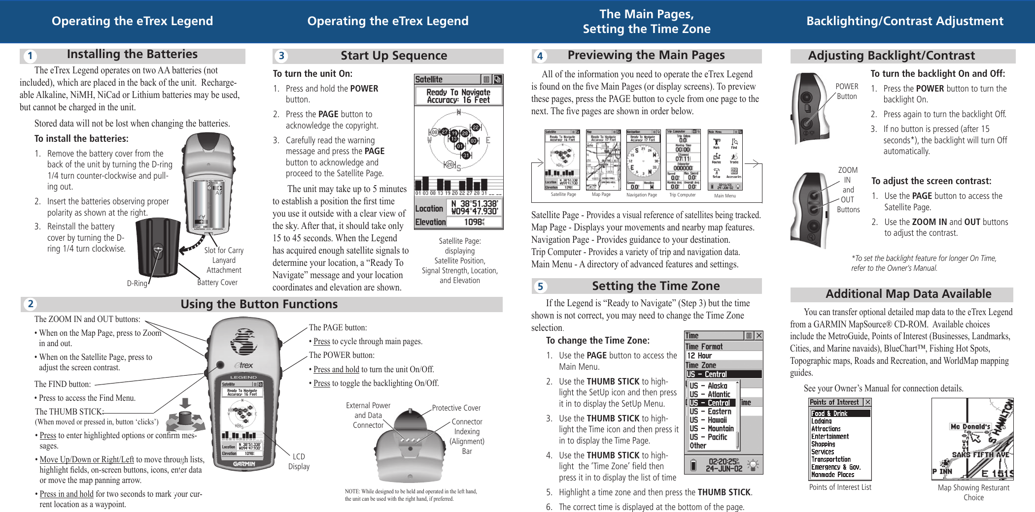 Page 2 of 2 - Garmin Garmin-Etrex-190-00234-01-Users-Manual- Garmin-etrex-190-00234-01-users-manual