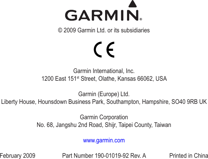 Page 12 of 12 - Garmin Garmin-Ghs-10-Users-Manual-  Garmin-ghs-10-users-manual