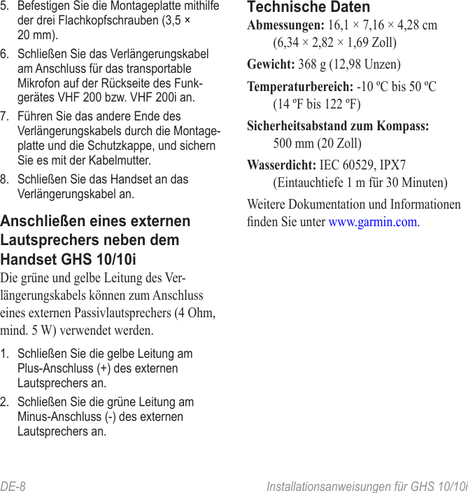 Page 9 of 12 - Garmin Garmin-Ghs-10-Users-Manual-  Garmin-ghs-10-users-manual