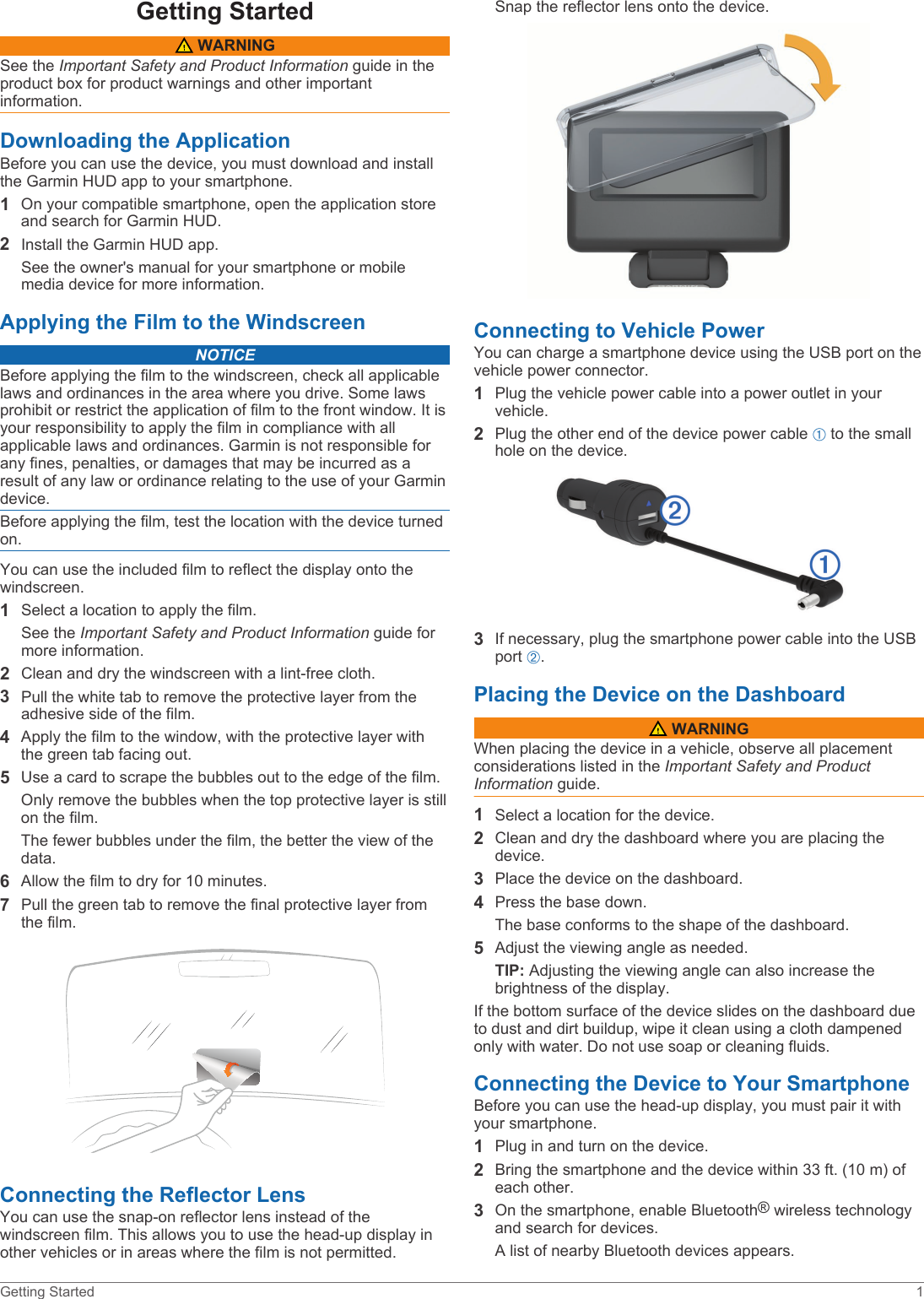 Page 3 of 6 - Garmin Garmin-Hud-Owners-Manual-  Garmin-hud-owners-manual