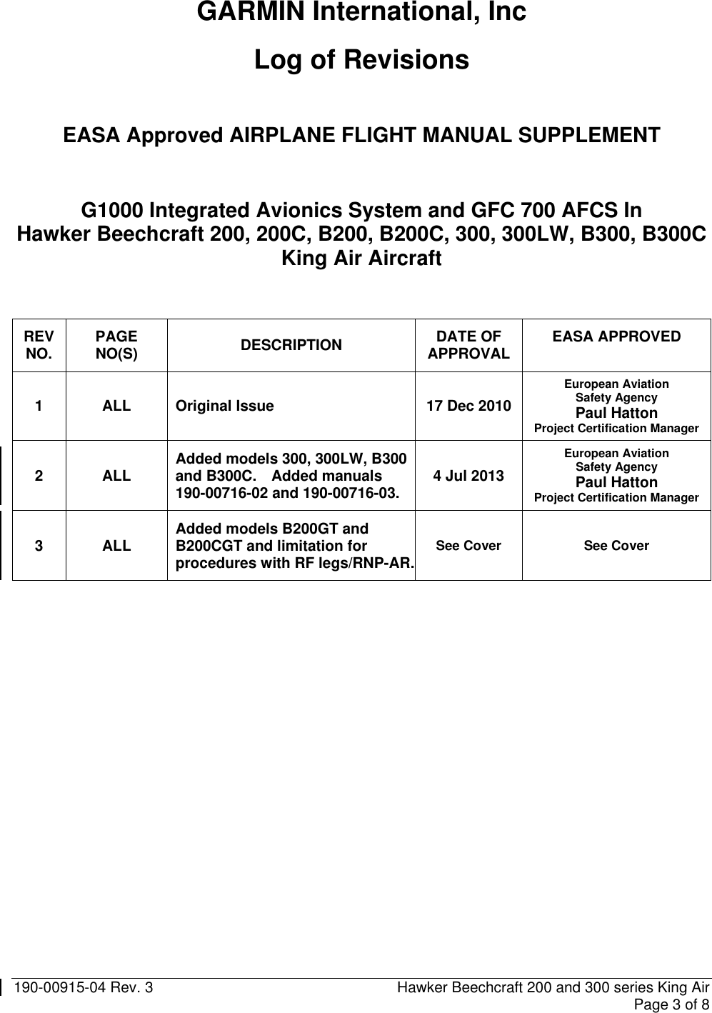 Page 3 of 8 - Garmin Garmin-Mdl-Rev-16-Sa01535Wi-D-Easa-Approved-Airplane-Flight-Manual-Supplement 190-00915-04_03