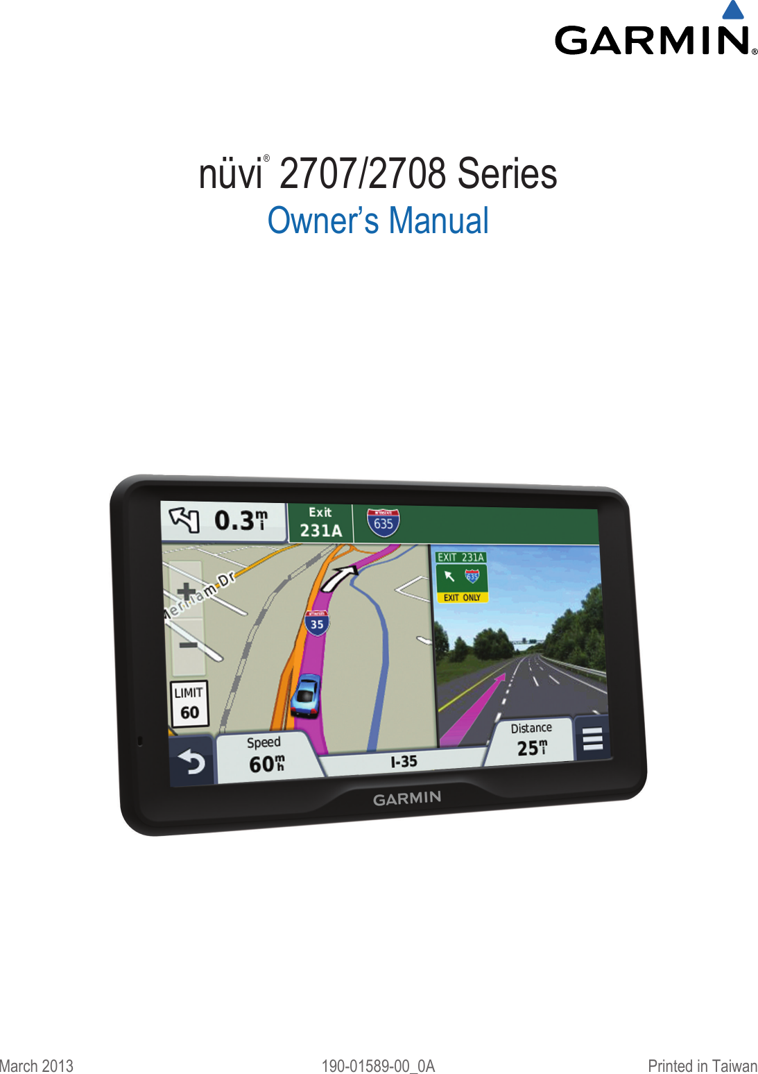 Garmin Nuvi 2589 User Manual