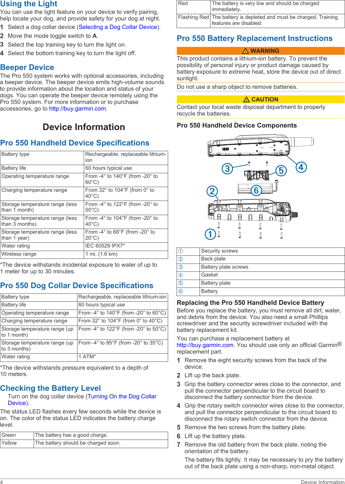 Page 6 of 8 - Garmin Garmin-Pro-550-Owners-Manual-  Garmin-pro-550-owners-manual