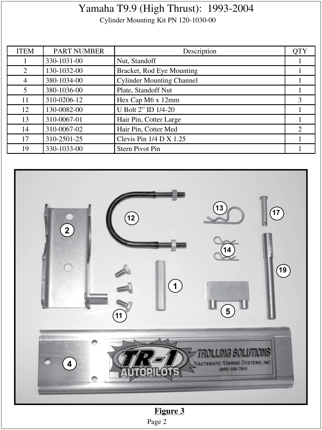 Page 2 of 8 - Garmin Garmin-Tr-1-Gold-Marine-Autopilot-Instruction-Manual-  Garmin-tr-1-gold-marine-autopilot-instruction-manual