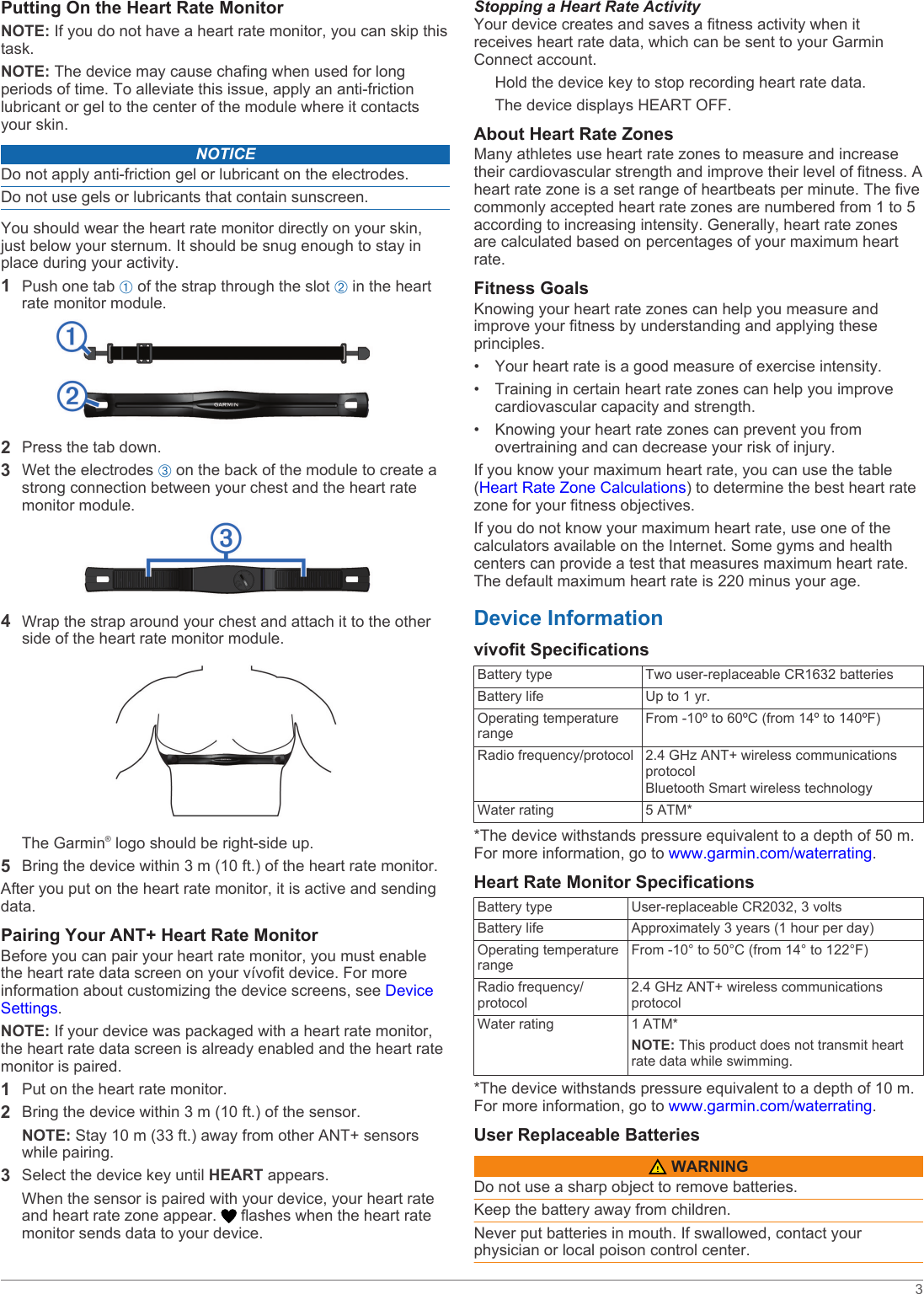 Page 3 of 6 - Garmin Garmin-Vivofit-Owners-Manual-  Garmin-vivofit-owners-manual