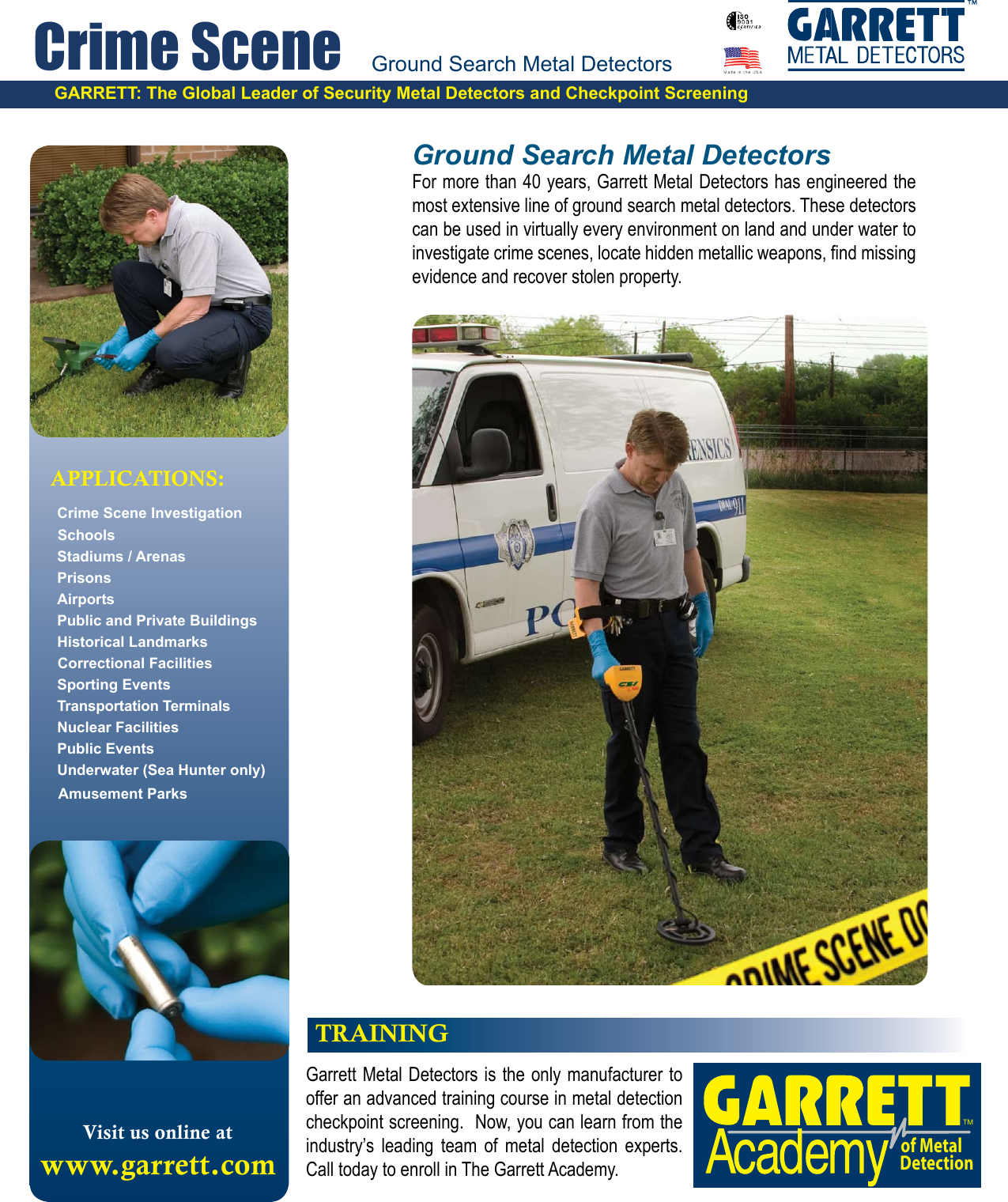 Page 1 of 4 - Garrett-Metal-Detectors Garrett-Metal-Detectors-Crime-Scene-1140070-Users-Manual-  Garrett-metal-detectors-crime-scene-1140070-users-manual