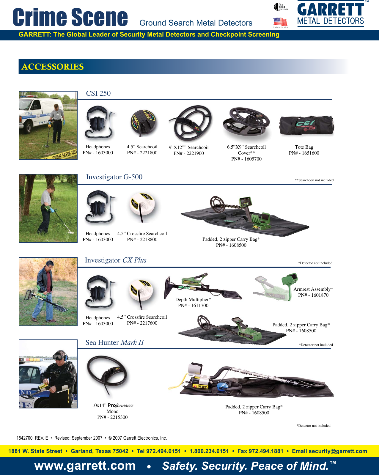 Page 4 of 4 - Garrett-Metal-Detectors Garrett-Metal-Detectors-Crime-Scene-1140070-Users-Manual-  Garrett-metal-detectors-crime-scene-1140070-users-manual