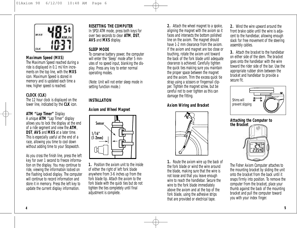 axiom bike light manual