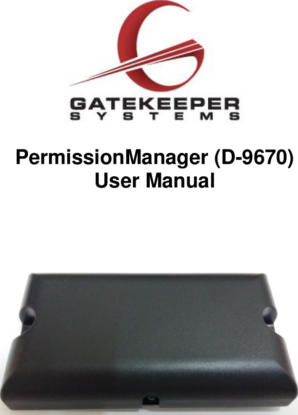   PermissionManager (D-9670) User Manual                       