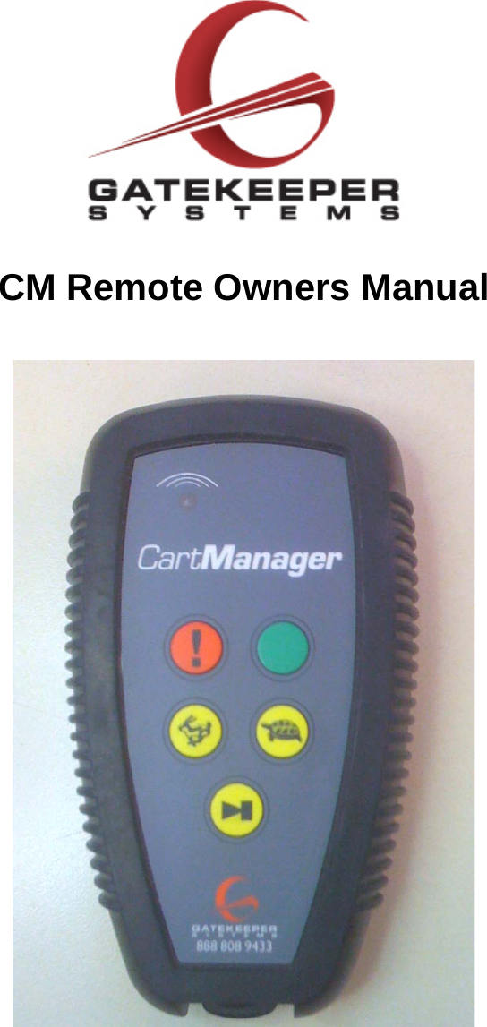   CM Remote Owners Manual    