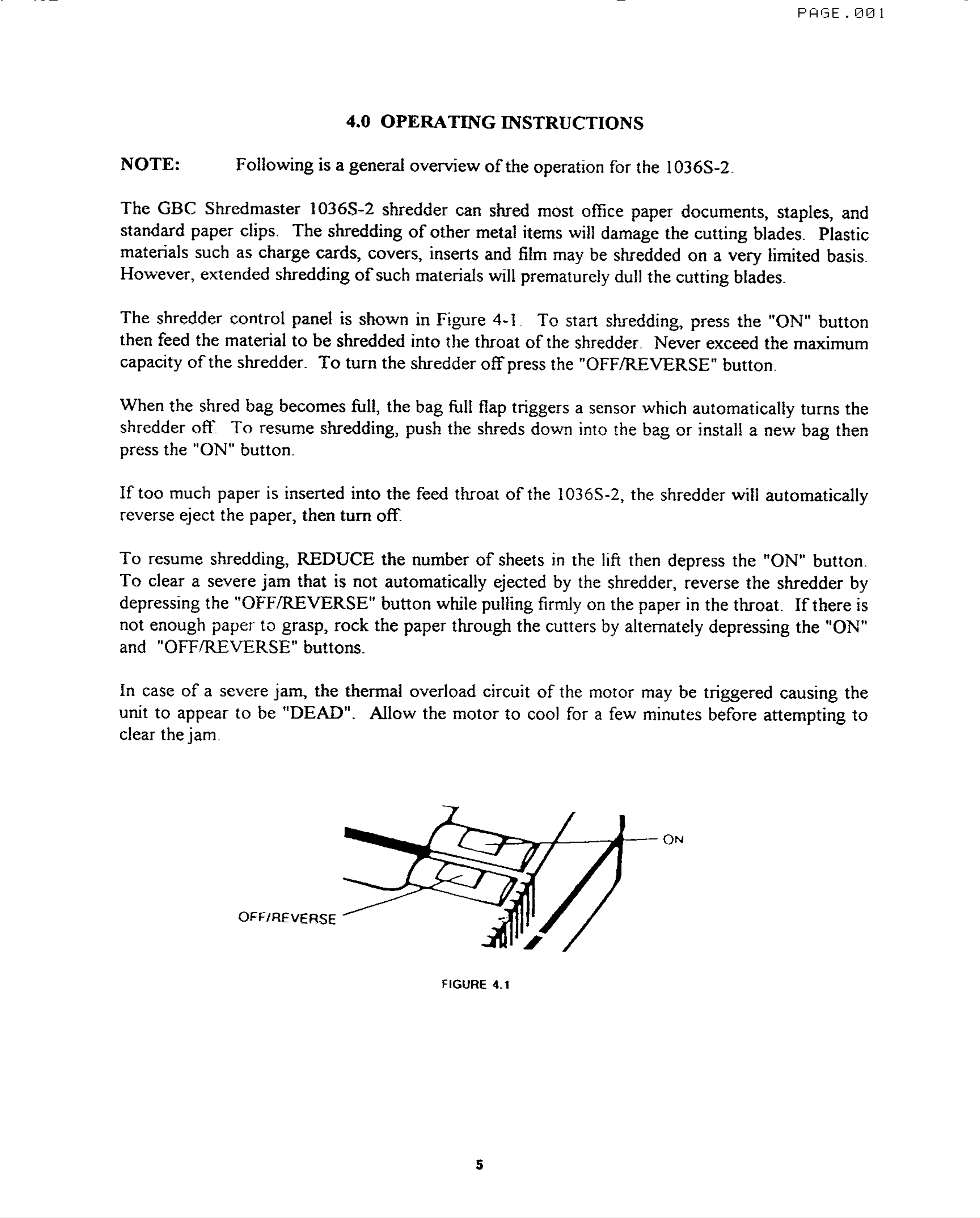 Page 1 of 7 - Gbc Gbc-1036S-2-Users-Manual- Gbc-1036s-2-users-manual