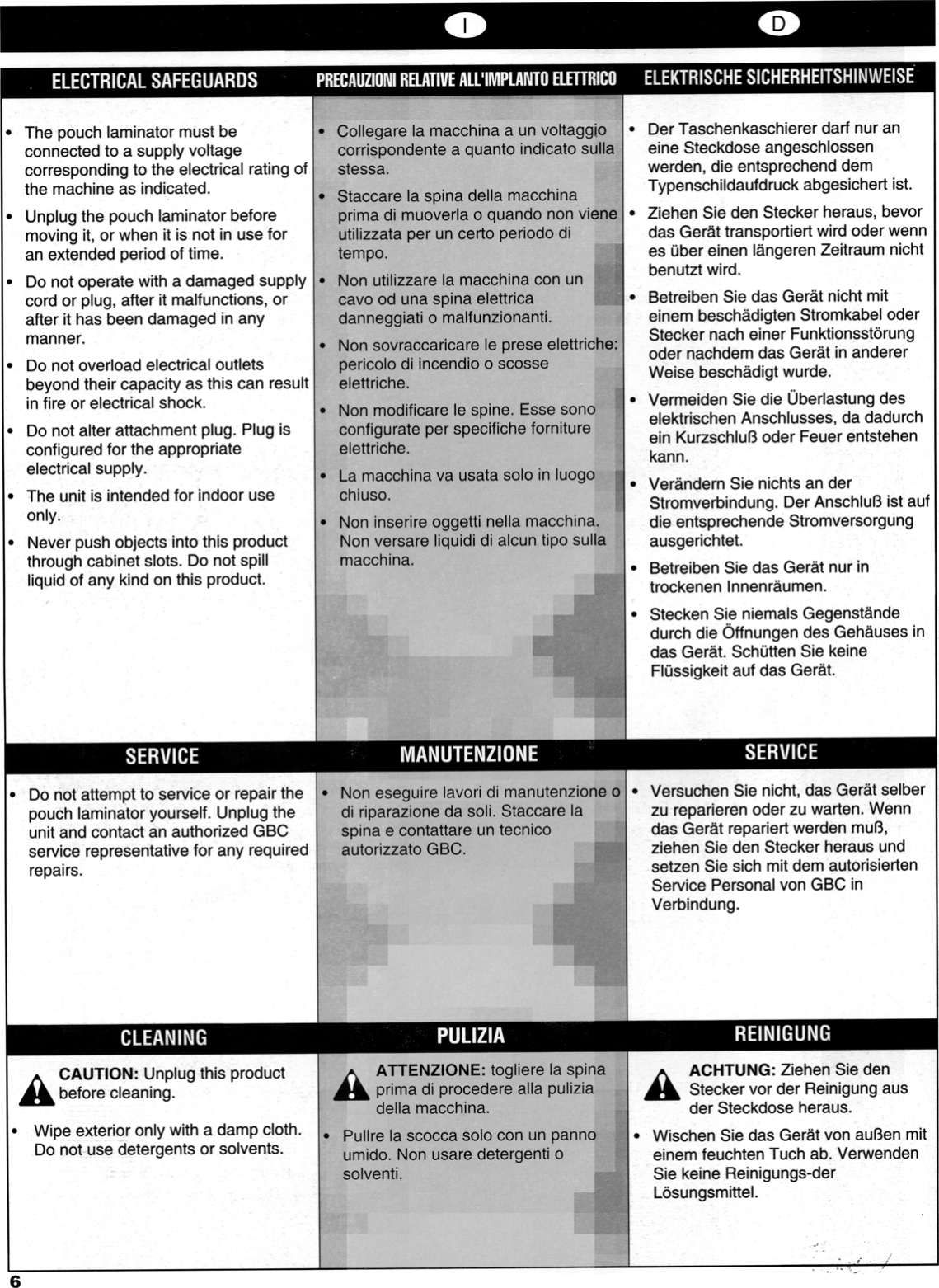 Page 4 of 11 - Gbc Gbc-4500-Users-Manual-  Gbc-4500-users-manual