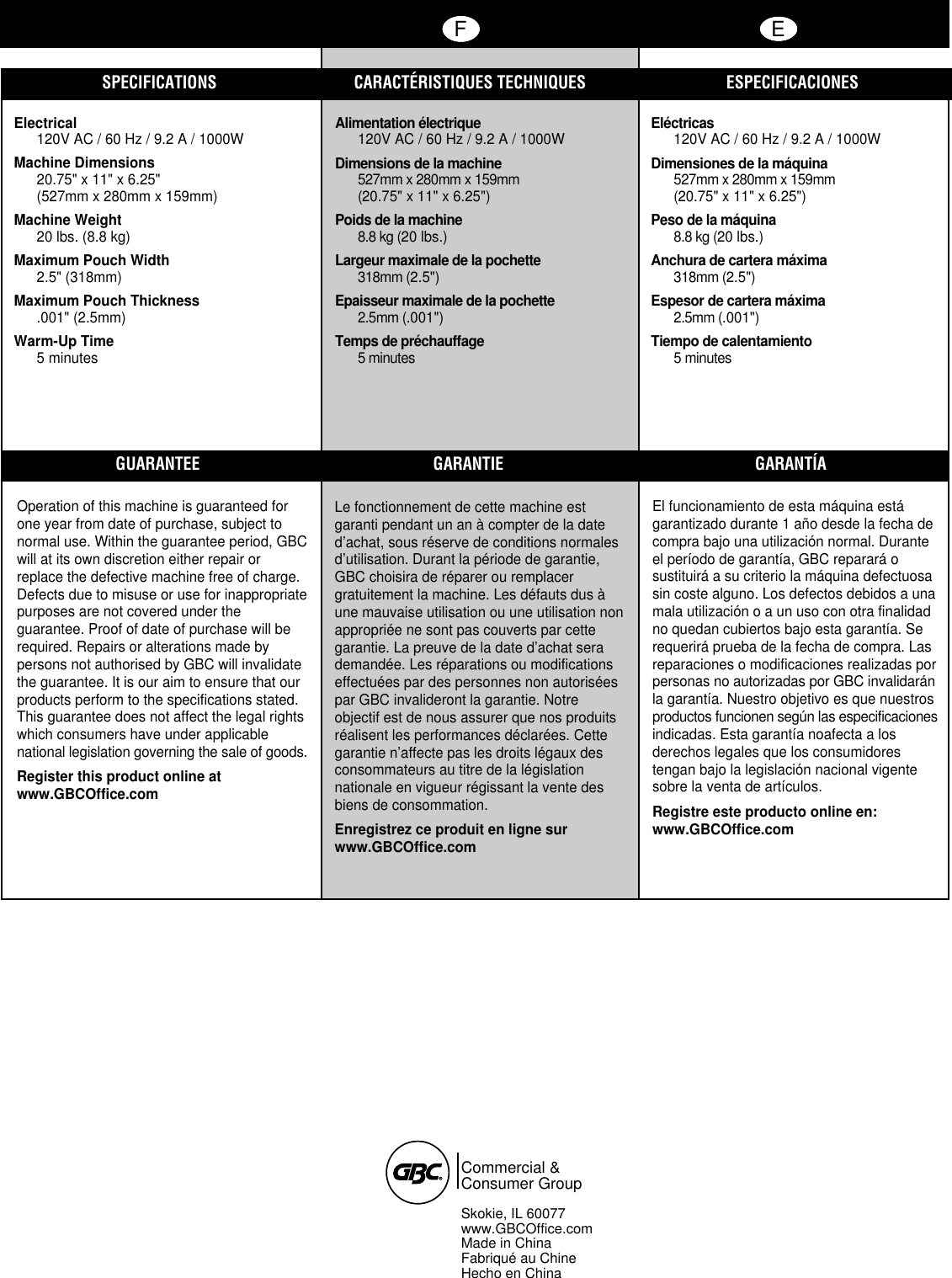 Page 7 of 7 - Gbc Gbc-H525-Users-Manual- HeatSeal H525 Op Instructions  Gbc-h525-users-manual