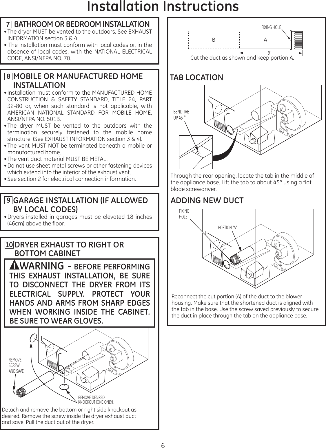 Ge Appliances 1 Part3 Z Gtdl210Edww Installation Instructions 31 16309