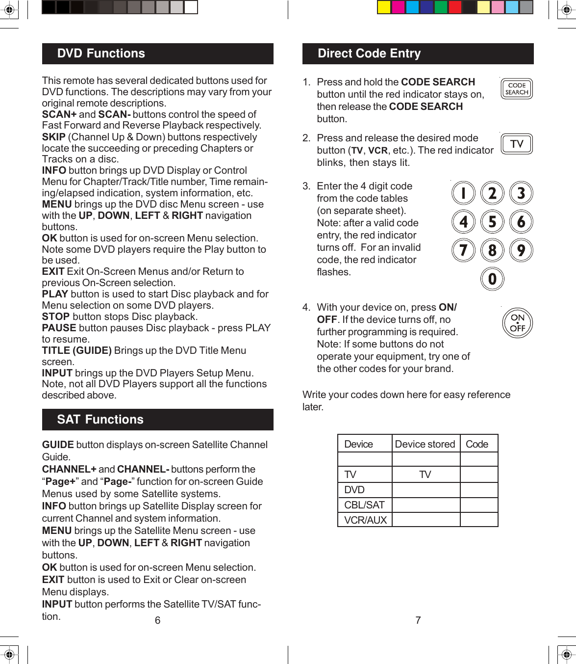Page 4 of 9 - Ge-Appliances Ge-24965-Ge-Universal-Remote-Owners-Manual RM24965-OM .pmd